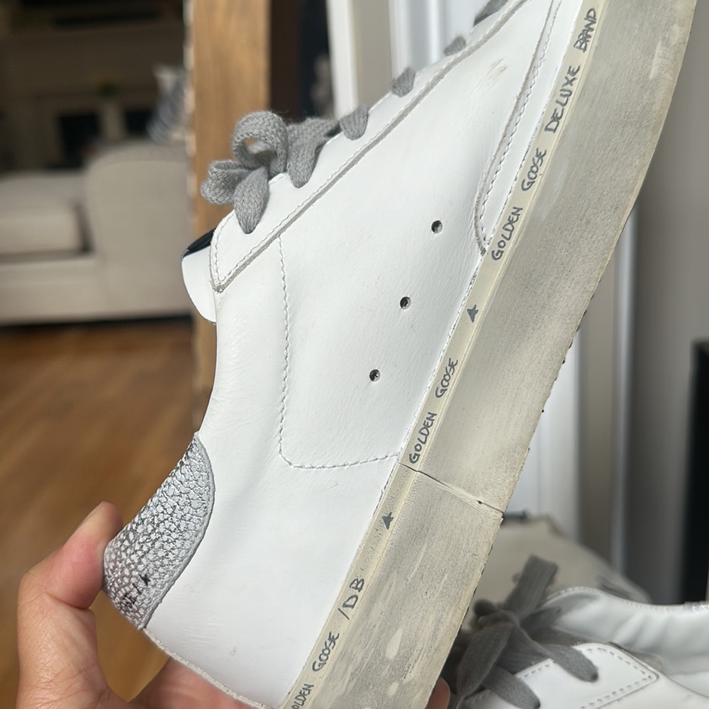 Golden Goose High Star sneaker in white and silver - Picture 11 of 16